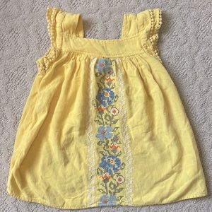 ☀️ Embroidered Yellow Sundress